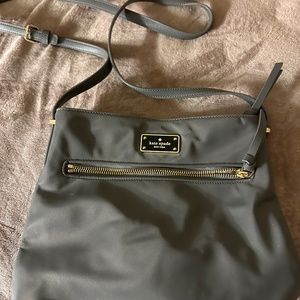 Nylon gray crossbody